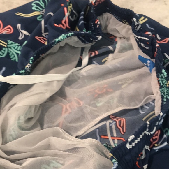 Chubbies Swim Trunks Mens XXL Blue Electric Avenue Tropical Shorts Lined Surf - Picture 5 of 10